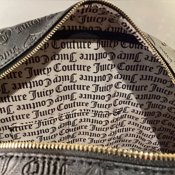 Juicy Couture Fashionista Dome Weekender Duffle Bag Liquorice Black & Wallet-NEW - Picture 5 of 11